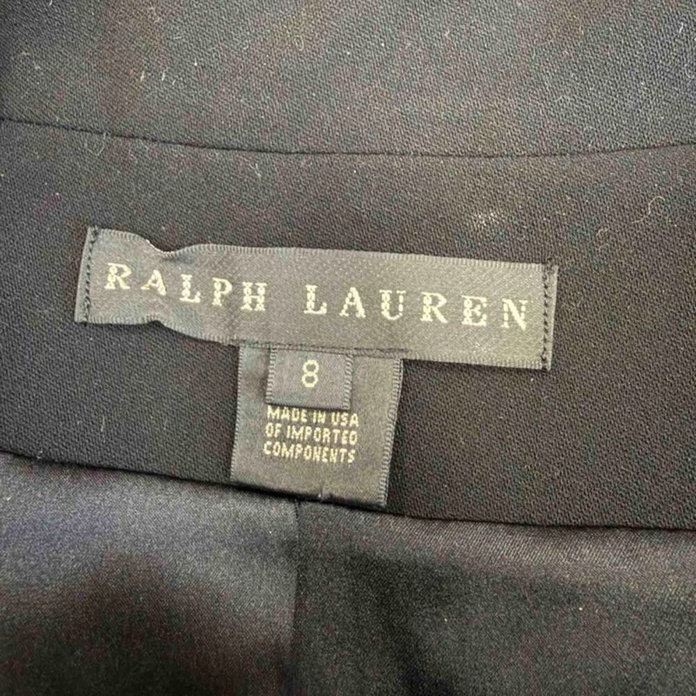 Ralph Lauren Tuxedo Blazer in Black Wool - Picture 6 of 10